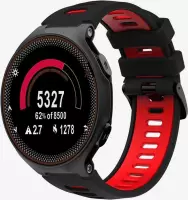 Shop4 - Garmin Forerunner 735XT Bandje - Siliconen Rood en Zwart