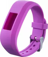 Horlogebandje Geschikt voor Garmin Vivofit 3 Pols Paars - Siliconen - Horlogebandje - Polsbandje - Bandjes.nu - Polsband