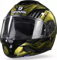 Shark Spartan GT Replikan KUQ Zwart Chrome Goud S