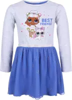 Grijs en blauwe jurk met tule LOL Surprise 110 cm