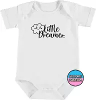 Romper - Little dreamer - maat 98/104 - korte mouwen - baby - baby kleding jongens - baby kleding meisje - rompertjes baby - kraamcadeau meisje - kraamcadeau jongen - zwanger - stu