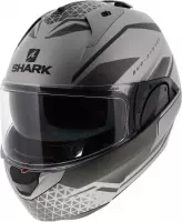 Shark Evo ES Yari Sak Matt Silver Anthracite Black  Systeemhelm - Motorhelm - Maat XL