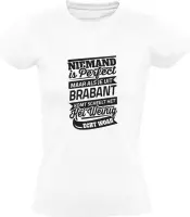 Niemand is Perfect - Brabant | Dames T-shirt | Wit