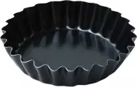taartvorm 14 cm staal zwart