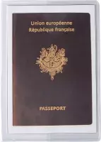 2x Pak van 10 beschermhoezen - voor paspoort 2 kleppen - PVC 20/100ste - 90x125mm, Transparant