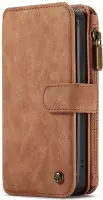 CaseMe Luxe 2 in 1 Portemonnee Booktype iPhone 13 Pro hoesje - Bruin