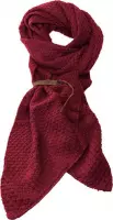 LOT83 | Bo | Lange knitted Gebreide Sjaal | Wijnrood