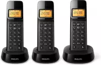Philips D1403 - Vaste telefoon - Trio DECT telefoon - Zwart