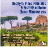 Respighi: Pines of Rome/Fountains of Rome/Feste Romane/...
