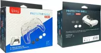 I Play Protective Shell - 5in1 for PS5 Controller - PS5 Controller Case - PS5 Controller Bescherm Hoesje - PS5 Controller Cover - Transparante. Inclusief 4 Button Covers