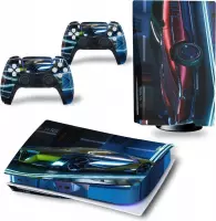 PS5 skin Racecar - PS5 Disk| Playstation 5 sticker | 1 console en 2 controller stickers