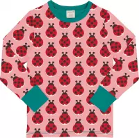 Maxomorra T-shirt Lange Mouwen Ladybug Maat 122/128