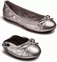 Sorprese – ballerina schoenen dames – Butterfly twists Olivia Pewter Silver – maat 37 - ballerina schoenen meisjes - Moederdag - Cadeau