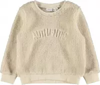 Name-it Meisjes Teddy Sweater Whitecap Gray