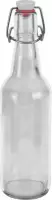 beugelfles 500 ml 27 x 7 cm glas transparant