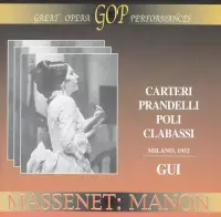 Massenet: Manon (In Italiano) (April 24, 1952)
