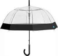 paraplu automatisch dames 89 cm transparant/zwart