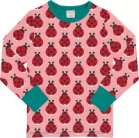 Maxomorra T-shirt Lange Mouwen Ladybug Maat 110/116
