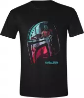 The Mandalorian - Helmet Reflection Men T-Shirt - Zwart- XXL