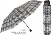 mini-paraplu Schotse ruit 96 cm opvouwbaar unisex beige