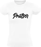 Prutser Dames t-shirt | Huis Anubis | Jeugd | cadeau | Wit