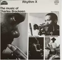 Charles Brackeen - Rhythm X. The Music Of Charles Brackeen (LP)