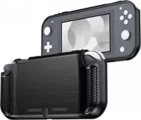 TPU Bescherm Hoes Skin geschikt voor Nintendo Switch Lite - Zwart-Carbon