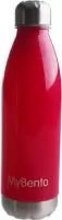 drinkfles MyBento 650 ml rood/chroom