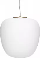 HÜBSCH INTERIOR - Hanglamp van opaalglas en messing - Ø40xh40cm
