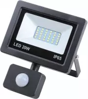 Hofftech LED Straler - Bouwlamp Smd met Sensor - 20 Watt - IP65