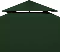 Vervangend tentdoek prieel 310 g/m² 3x3 m groen