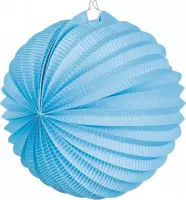 24 stuks: Papieren ballonlampion - blauw - 23cm