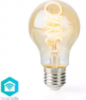 Nedis SmartLife LED Filamentlamp | Wi-Fi | E27 | 350 lm | 5.5 W | Koel Wit / Warm Wit | 1800 - 6500 K | Glas | Android™ / IOS | A60