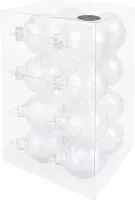 Decosy Glas Kerstballen (6cm) Box 16 Stuks Clear Pearl