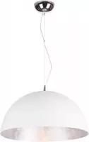 Hanglamp Cupula+ Ø50cm - mat wit / zilver - 60w E27