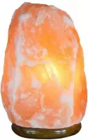 Zoutlamp Himalayazout - 4 tot 6 kg - ongeveer 22 cm - incl. snoer en lampje - Zoutsteen - Zuiverend en rustgevend