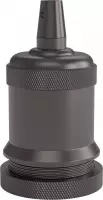 Calex lamphouder E27 aluminium model piek M-003 mat parel zwart