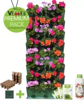 Minigarden® Vertical Kitchen Garden - verticale tuin - verticaal tuinieren - PREMIUM PACK met verankeringclips, irrigatie microdripbuizen, vloeibare voedingsstof, inclusief 4 kruid