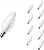 E14 LED-lamp 6W 220V C37 180 ° dimbaar (pakket van 10) - Wit licht - Overig - Pack de 10 - Wit licht - SILUMEN
