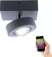 Plafondlamp Q-MIA Antraciet Led Smart Home