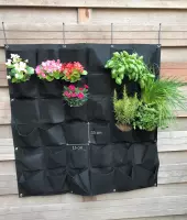 Verticale tuin met 36 zakken - hangende moestuin of kruidentuin voor groene vingers - 1x1 meter