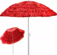 Parasol Hawaii Rood - zonnescherm - Ø1,6 meter - inclusief parasolvoet | Meerdere kleuren verkrijgbaar!