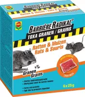 Barrière Radikal - Toxa Granen Ratten en Muizen - 6 x 25 g