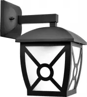 LED Tuinverlichting - Buitenlamp Nostalgisch - Aigi Nasto Down - E27 Fitting - Mat Zwart - Aluminium