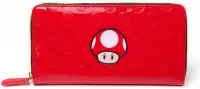 Nintendo Super Mario - Mushroom dames bifold portemonnee met rits rood