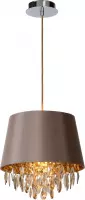 Lucide DOLTI - Hanglamp - Ø 30,5 cm - 1xE27 - Taupe