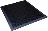Rubbermat  / Oct-O-Flex rubberringmat met rand / 70 cm x 90 cm / zwart