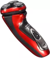 Kemei 5880 - Smooth Shaver - Elektrisch scheerapparaat met trimmer - IPX4 Waterdicht - Rood Kleur