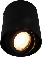 Tekalux Levi - Opbouwspot - Zwart - GU10
