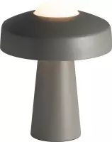 Nordlux Time tafellamp | paddenstoel vorm | metaal en glas | E27 | grijs